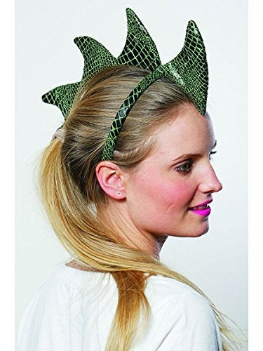 Dragon Headband & Tail Set - Green - Costume Cosplay Accessory - Adult Teen