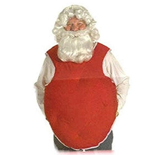 Santa Belly Stuffer Vest - Red - Costume Accessory - Adult Standard