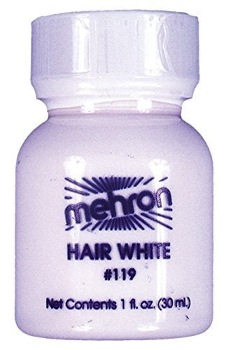 Cabello Blanco - 1oz - Santa - Personajes Mayores - Maquillaje Teatral 