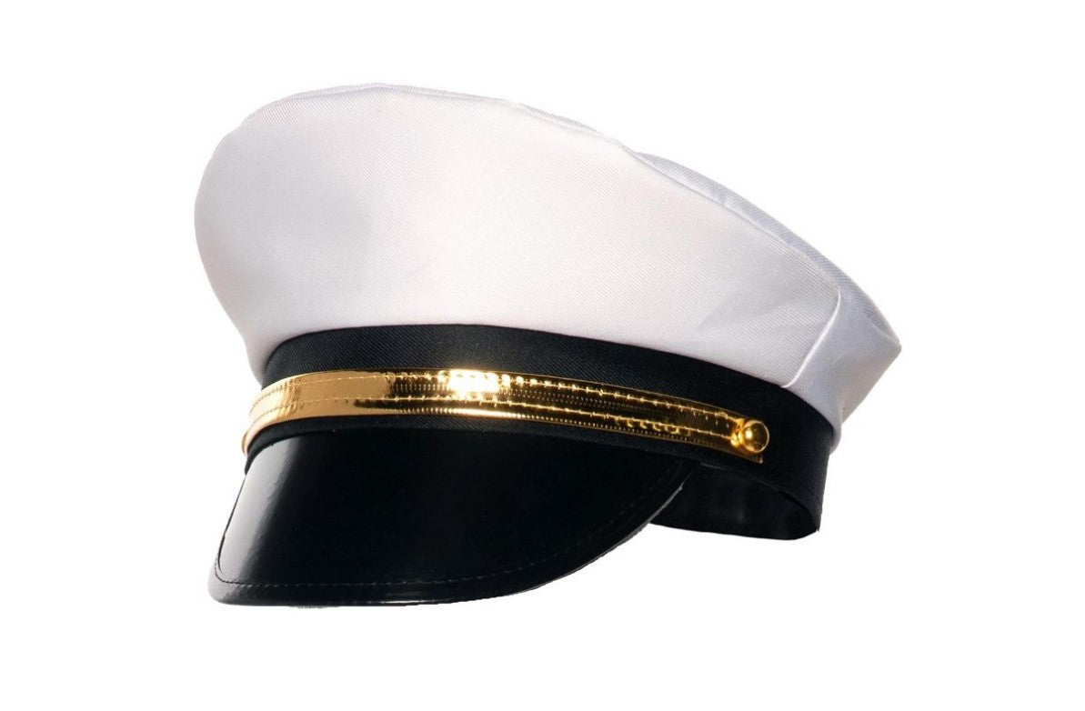 Admiral Cap Hat - Military - Naval - Costume Accessory - Adult