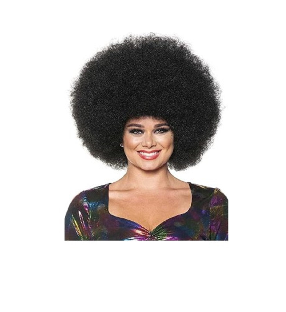 Funky Afro Wig - Black - 1960's 1970's - Costume Accessory - Adult Teen