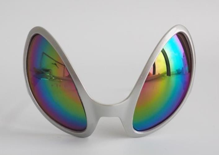 Alien Glasses - Silver - Insect - Costume Accessories - Adult Teen