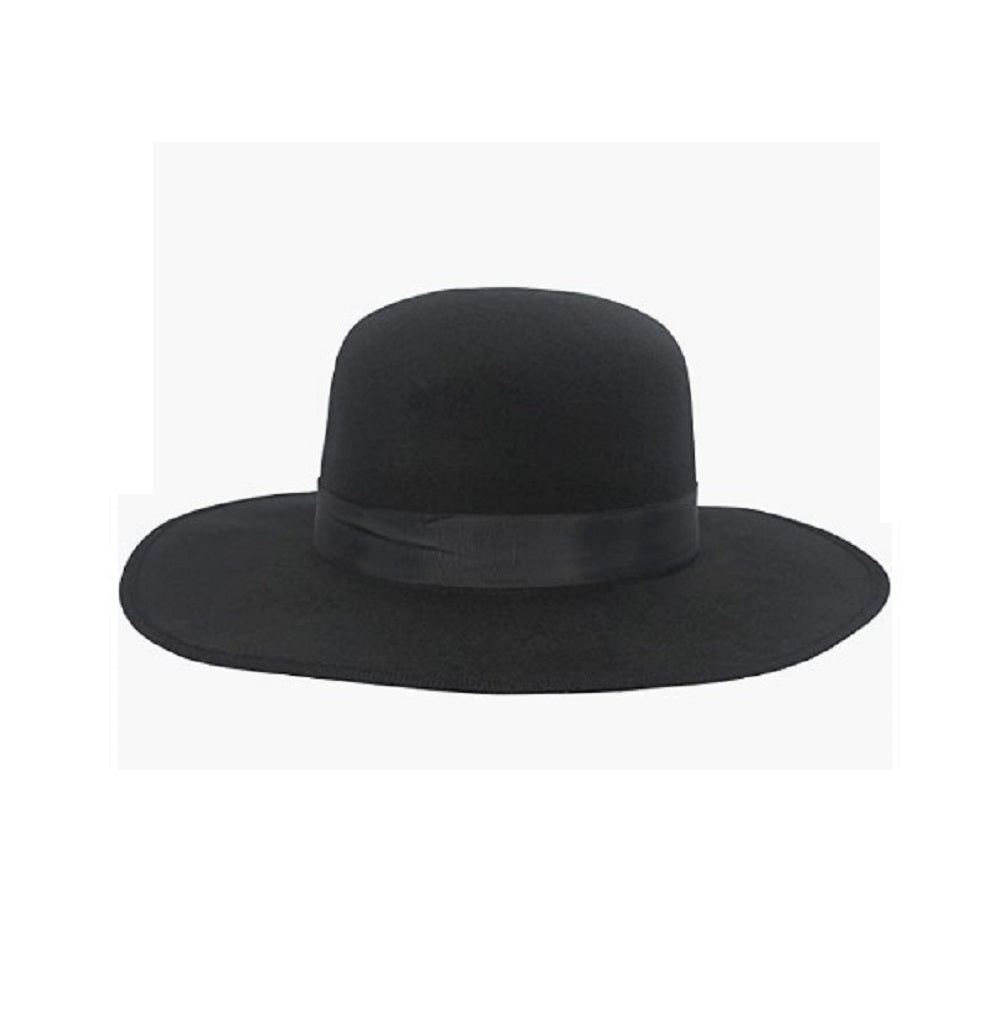 Padre Hat - Western - Amish - Dome - Black - Deluxe Costume Accessory - Adult