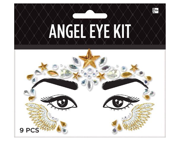 Angel Face & Body Jewels - Silver/Gold - Costume Accessory - One Size
