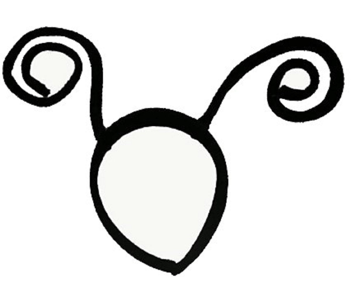 Antenna Headband - Black - Velvet - Bug - Costume Accessory - Child Teen Adult
