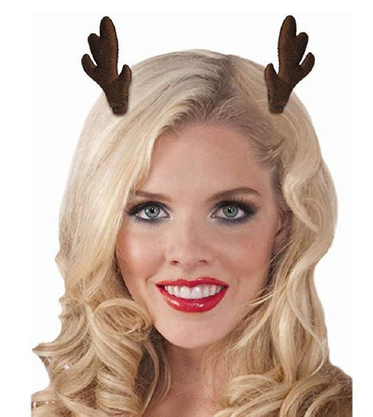 Reindeer Antlers - Clip-on - Christmas - Holiday - Adult Teen Child