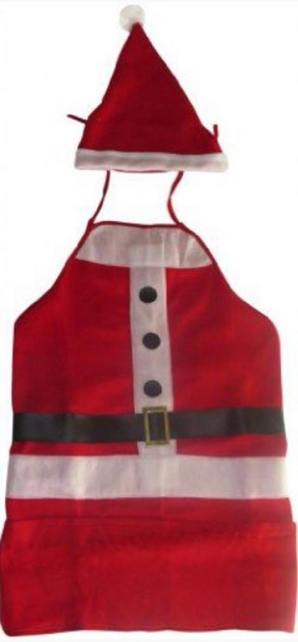 Mrs Claus Apron Hat Set - Cooking Baking - Costume Accessory - Adult Teen