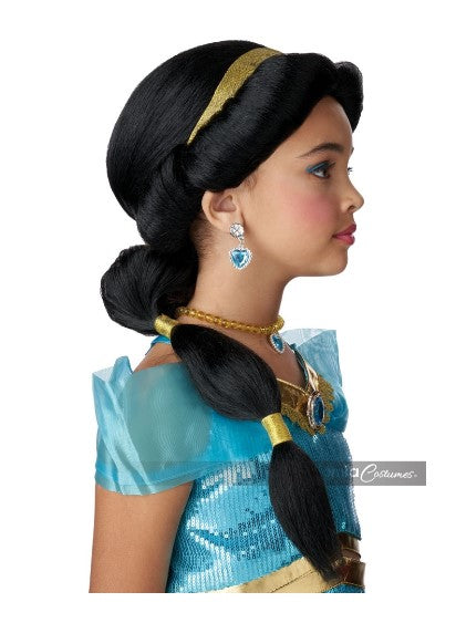 California Costumes, Arabian Princess Wig, Black