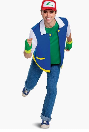 Ash Ketchum - Pokemon - Costume - Adult - 2 Sizes