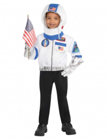 Kit de vuelo de astronauta - NASA - Blanco - Disfraz - Niño unisex - Pequeño 4-6