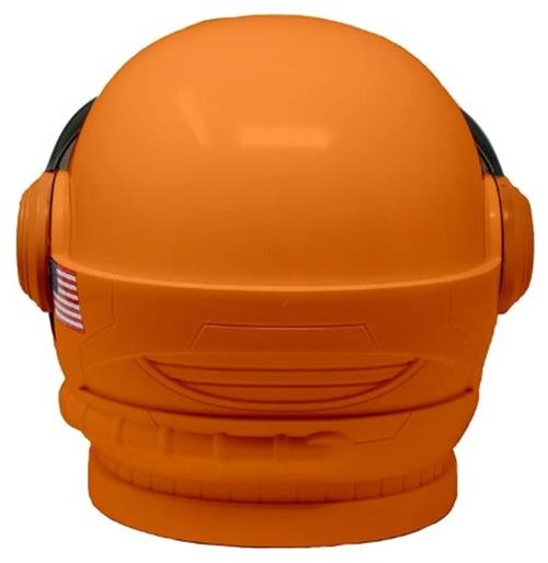 Casco de Astronauta - Espacio - Naranja - Plástico - Accesorio de Disfraz - Niño