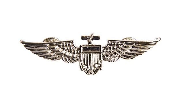 Aviator Wings Pin - Steampunk - Top Gun - Costume Accessory - Gold or Silver