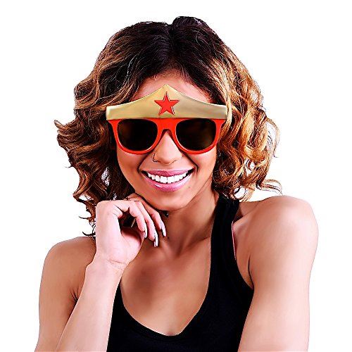 Wonder Woman Sunstaches - DC Comics - Accesorios para disfraces - Adulto adolescente