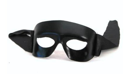 Western Ranger Eye Mask - Zorro - Black - Bandit - Costume Accessory - Adult