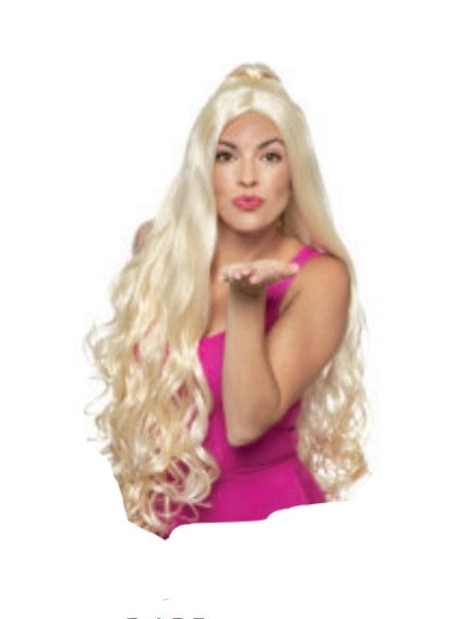 Barbie Wig - Blonde - Fashion Doll - Movie - Costume Accessory - Adult