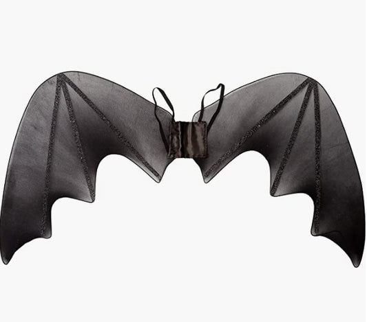 Bat Wings - Chiffon - Black - Dark Angel - Demon - Costume Accessory