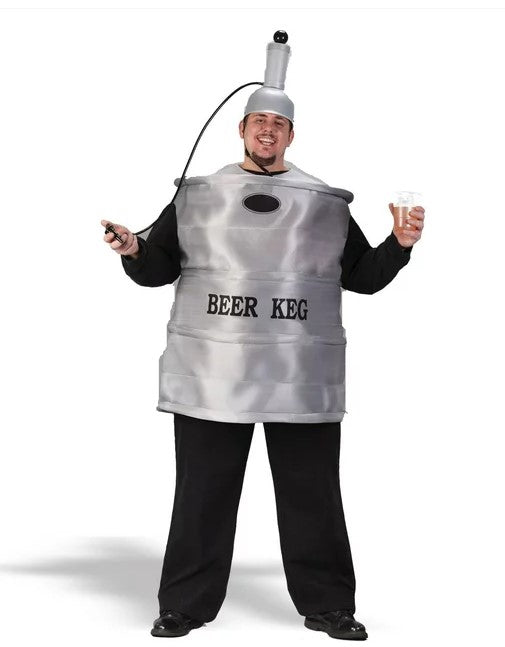Beer Keg - Tap Included - Costume - Adult - 2 Sizes