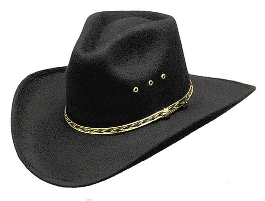 Cowboy Cowgirl Hat - Black or Brown - Pinch - Costume Accessory - Child Size