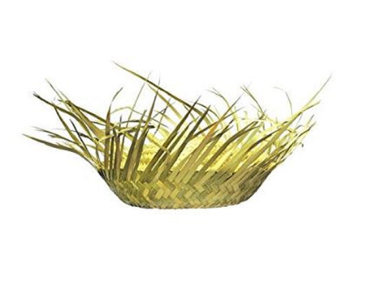 Sombrero de paja Birds Nest - Tom Sawyer - Tropical - Accesorio de disfraz - Adulto adolescente 