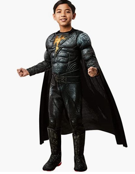 Black Adam - Muscle Definition Print - Deluxe Costume - Child - 2 Sizes