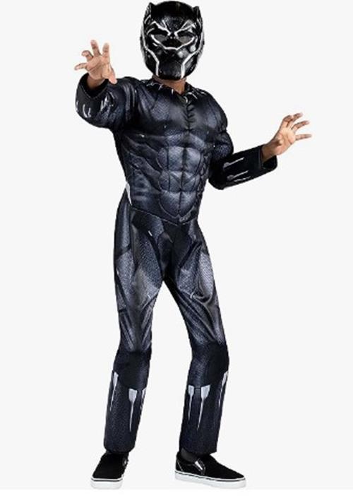 Black Panther - T'Challa - Muscle Definition - Qualux Costume - Child - 3 Sizes