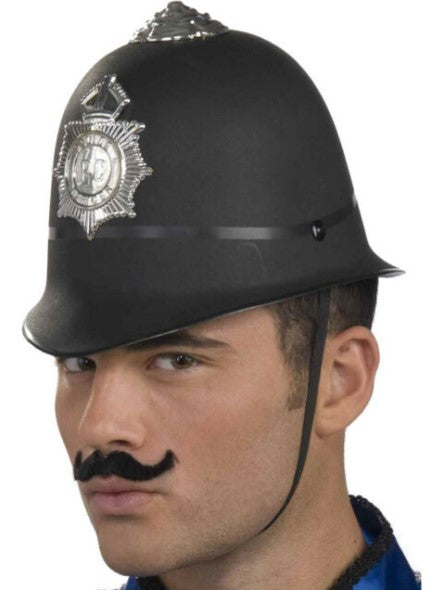 English Bobby Keystone Cop Helmet - Plastic - Costume Accessory - Adult Teen