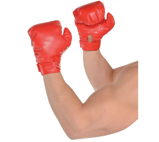 Guantes de boxeo Knockout - Rojo - Accesorios para disfraces - Adulto adolescente