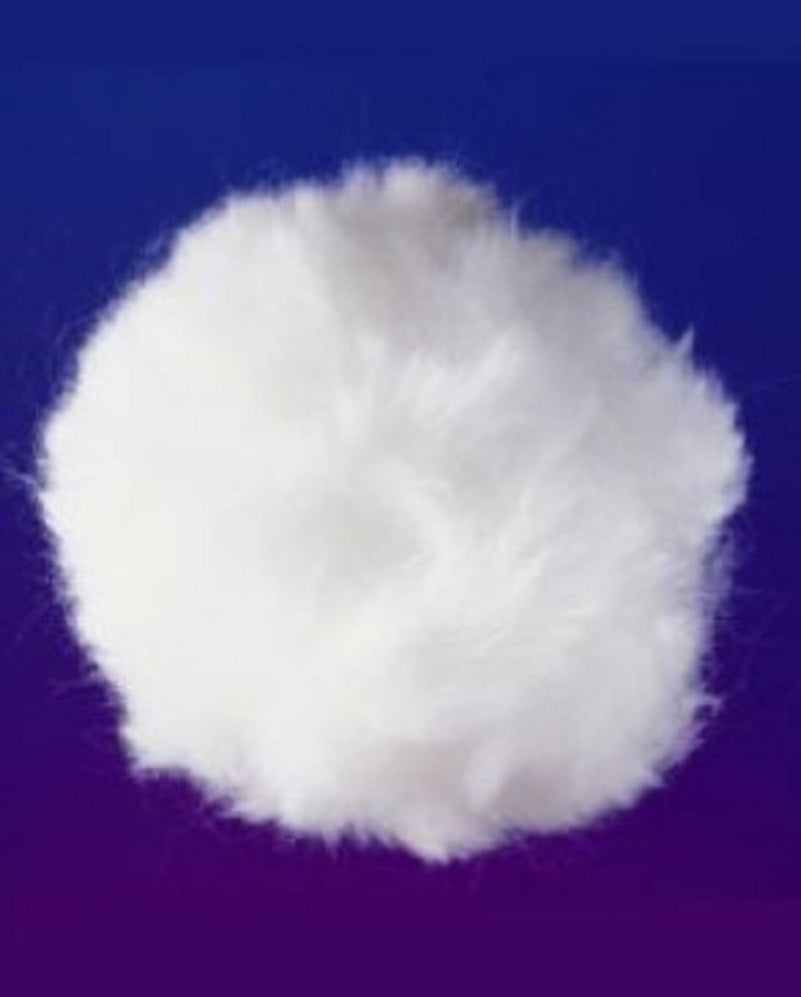 Bunny Rabbit Tail - Jumbo Soft Plush 4" - Costume Accessory - White