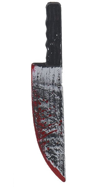 Bloody Butcher Knife - Horror - 11" - Plastic - Halloween - Costume Accessory