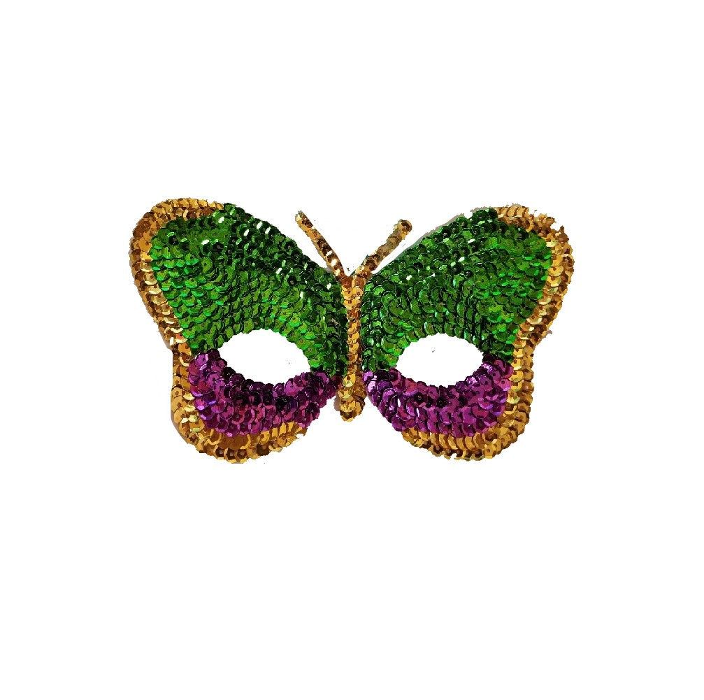 Butterfly Half Mask - Deluxe - Sequin - Costume Accessory - Child Teen