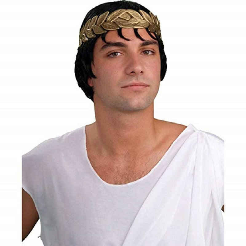 Caesar Wig & Laurel Set - Roman - Biblical - Greek - Costume Accessory - Adult