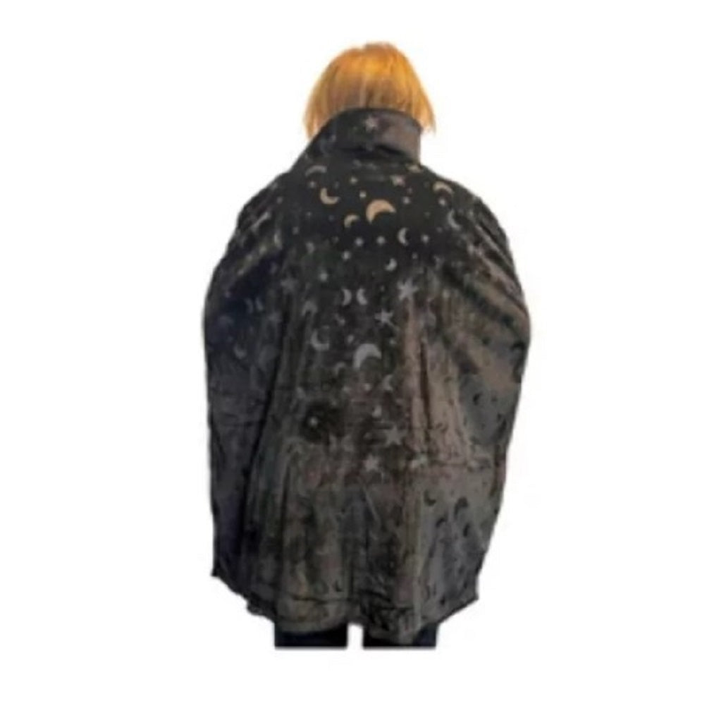Moon and Star Cape - 36" - Witch - Vamp - Costume - Adult Standard - 2 Colors