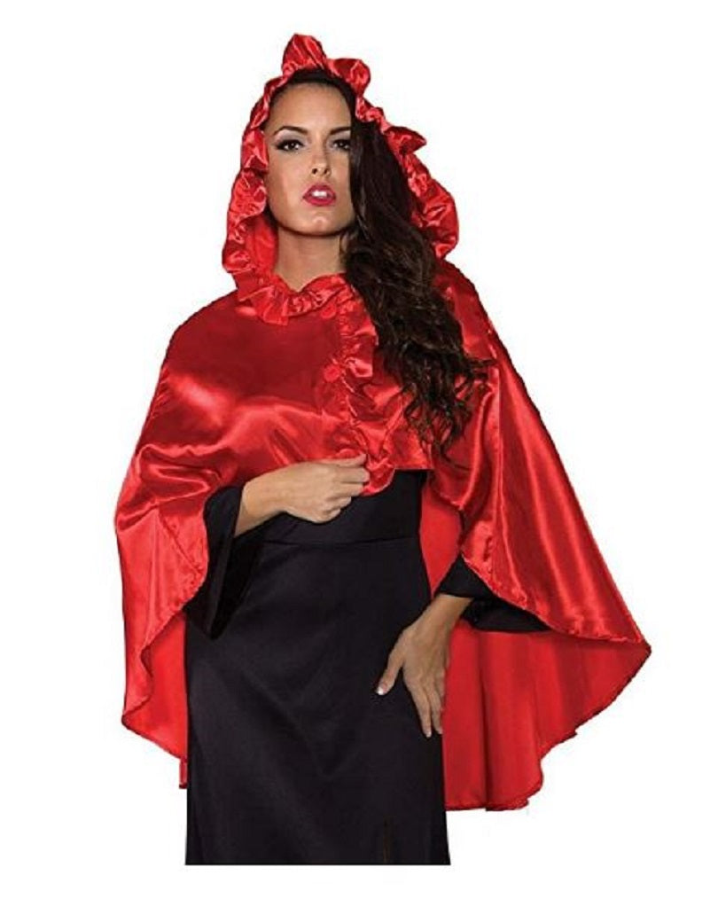 Capelet/Short Cape - Red Riding Hood - X-Mas - Costume Accessory - Adult Teen