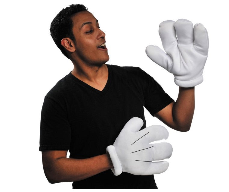 Oversized Cartoon Hands - Plush - Cosplay Costume Accessory - One Size