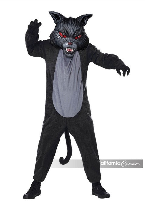 Cat Fight - Black/Grey - Costume - Child - Medium 8-10