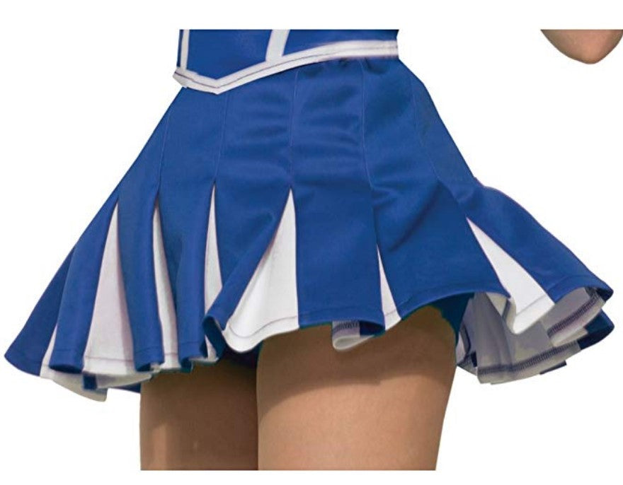 Cheerleading Skirt - Pleated - White Trim - Adult - Red or Blue