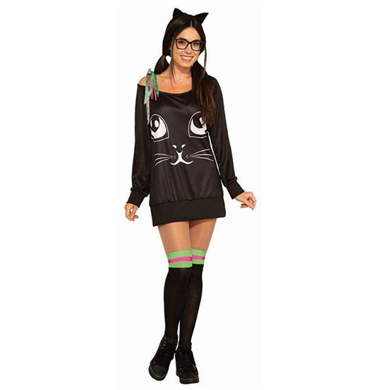 Co-Ed Kitty - Tunic - Ears - Socks -  Costume - Women - One Size