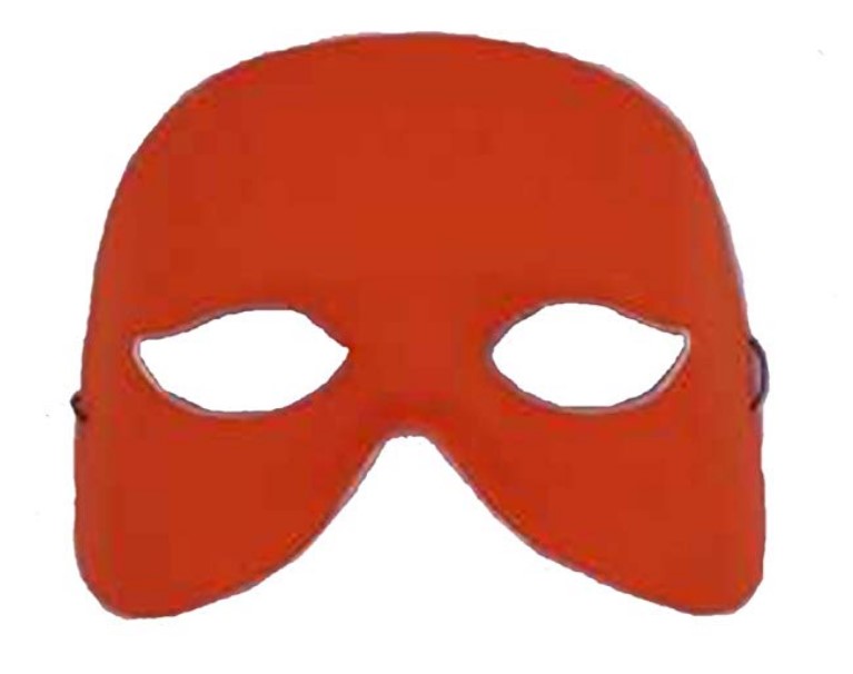 Cocktail 1/2 Mask - Red - Matte - Costume Accessory - Adult Teen