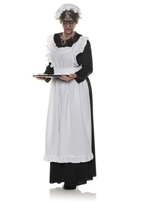 Colonial Old Maid - Attached Pinafore Apron - Costume - Adult - 2 Sizes