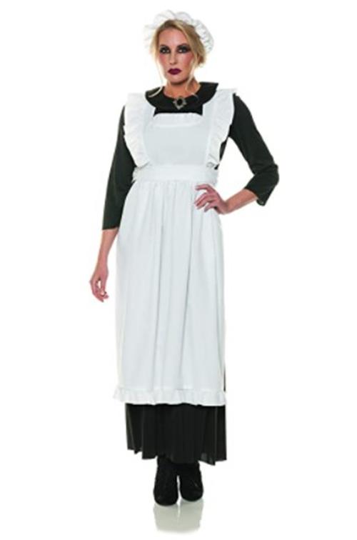 White Pilgrim Colonial Apron – Adult & Child Sizes For Costume Dress-Up