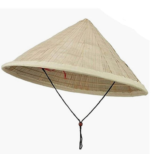 Conical Coolie Hat - Bamboo - Video Games - Costume Accessory - Adult Teen