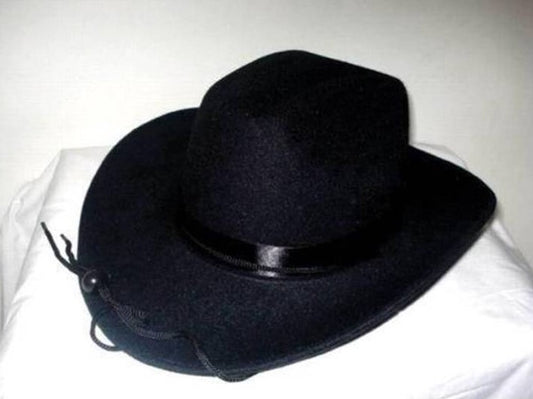 Cowboy Cowgirl Hat - Black - Costume Accessory - Adult - 2 Sizes