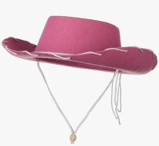 Cowboy/Cowgirl Whipstitch Hat - Costume Accessory - Child Size - 4 Colors