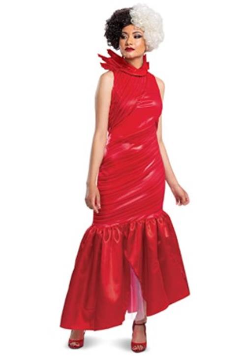 Cruella - Live Action Movie Red Dress - Costume - Adult - 2 Sizes