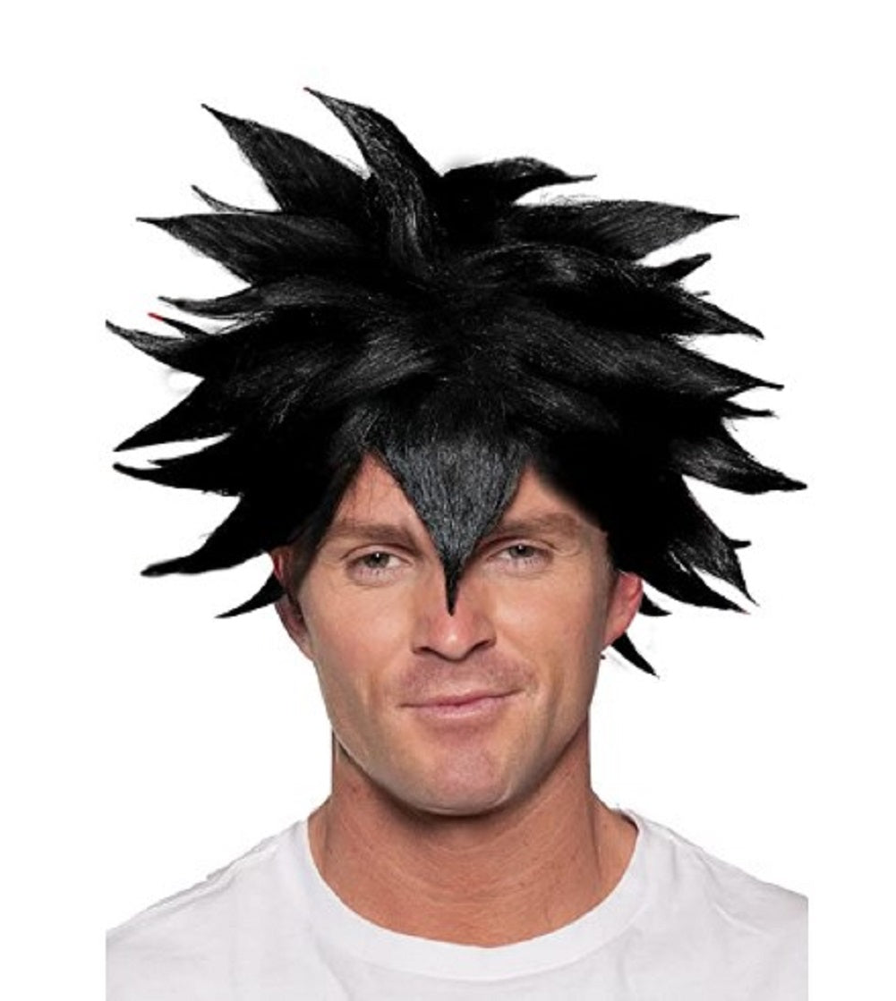 Crunchyroll Spikey Wig - Anime - Costume Accessory - Adult Teen - Black or White