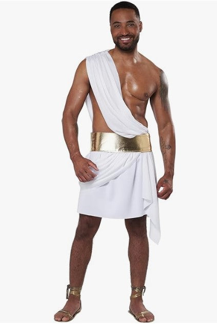 Cupid Roman Greek God Short Toga Costume Adult 2