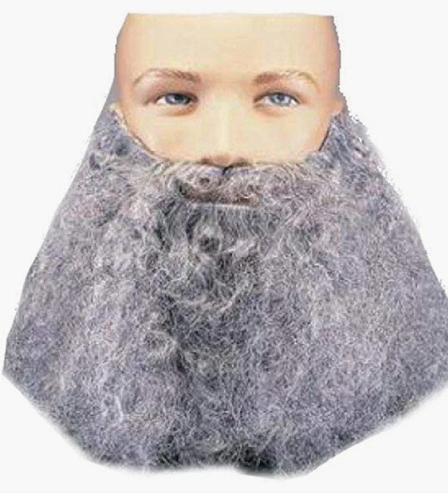 Curly Beard with Moustache - Hippie - Jesus - Costume Accessory - 2 Colors