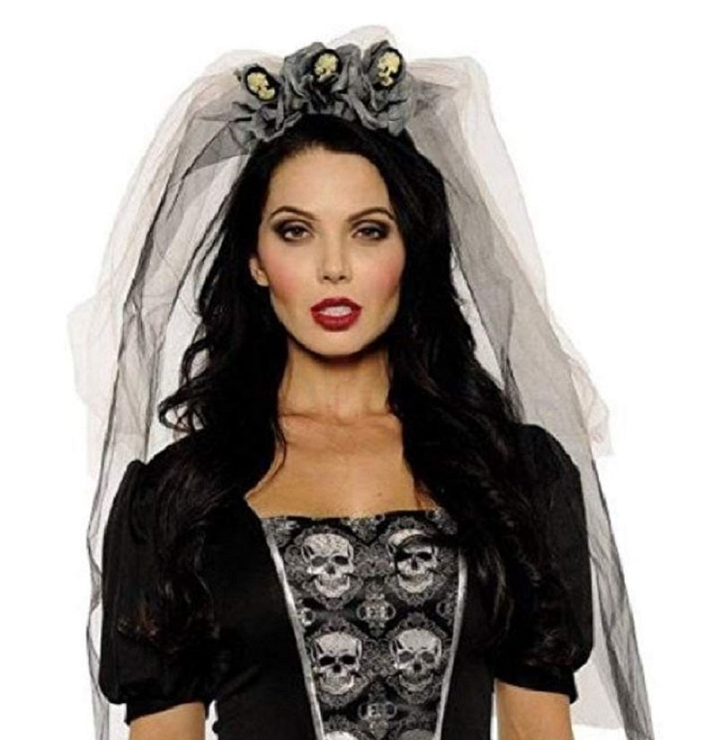 Dead Bride Headpiece - Day of the Dead - Costume Accessory - Adult Teen