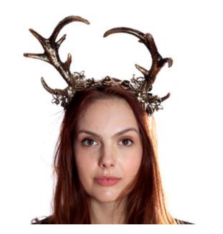 Deer Antlers - Metal - Headband - Costume Accessory - Teen Adult - 2 Colors