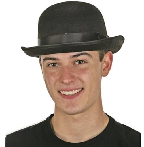 Derby Bowler Hat - Charlie Chaplin - Black - Costume Accessory - Adult